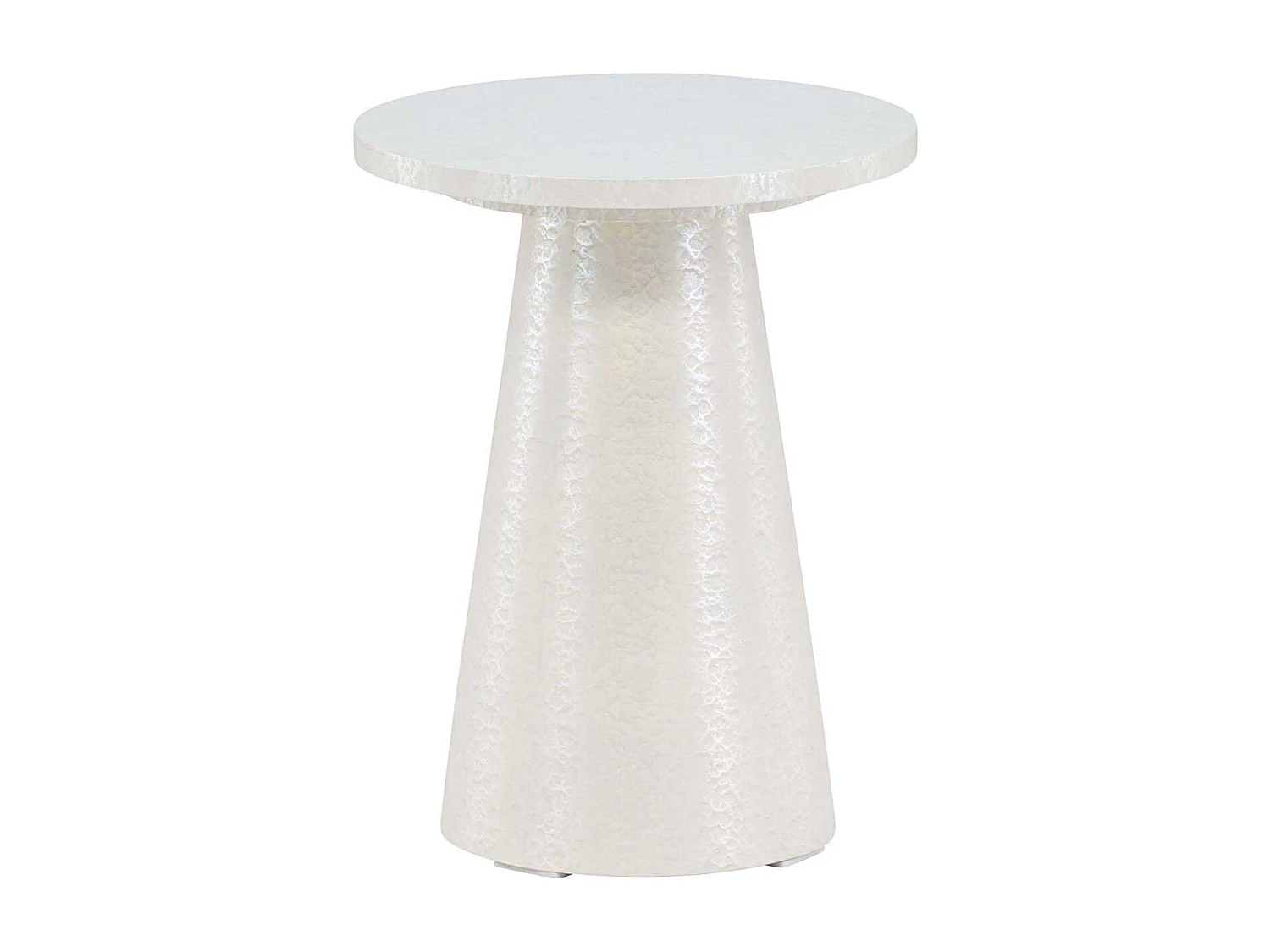 Table d'Appoint Design "Lanzo" 45cm Blanc