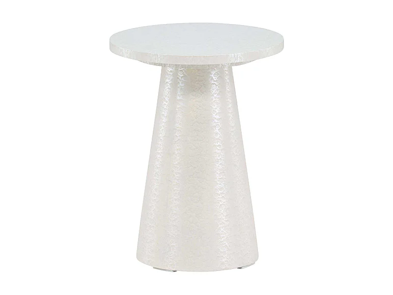 Table d'Appoint Design "Lanzo" 45cm Blanc