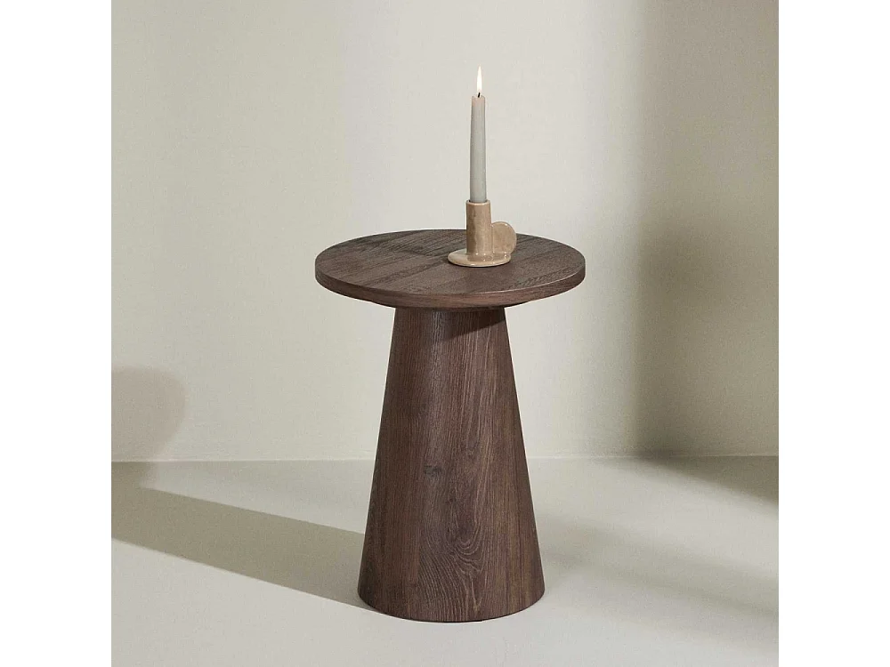 Table d'Appoint Design "Lanzo" 45cm Moka