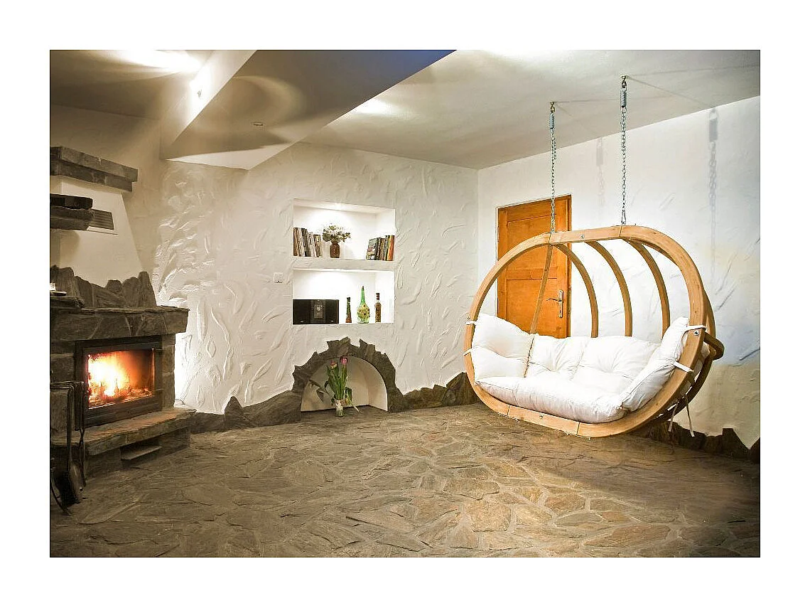 Globo Royal divano sospeso Antracite - cuscino impermeabile