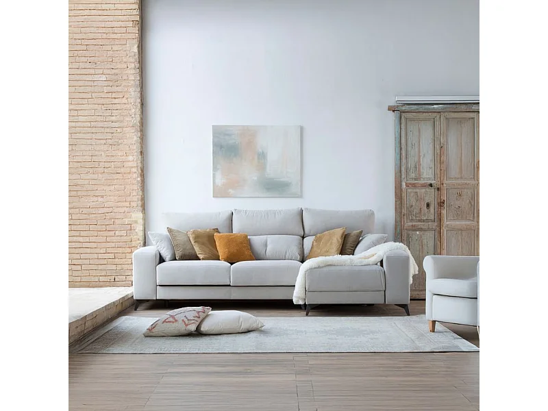 Canapé d'angle textile Beige (405) 280x105