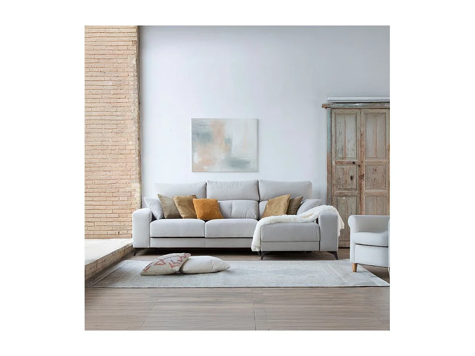 Canapé d'angle textile Beige (405) 280x105