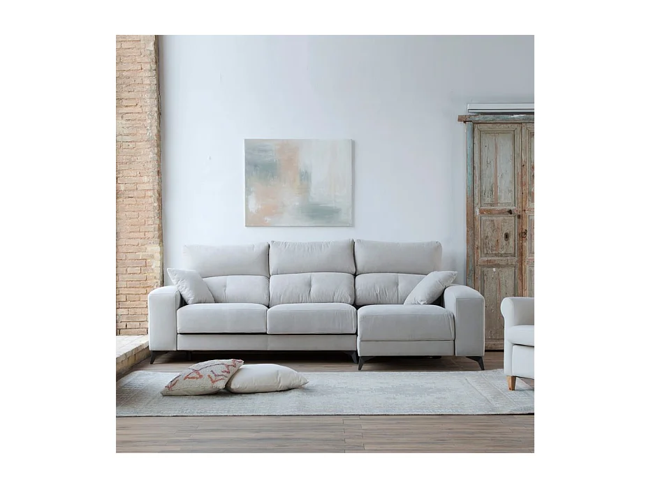 Canapé d'angle textile Beige (405) 280x105