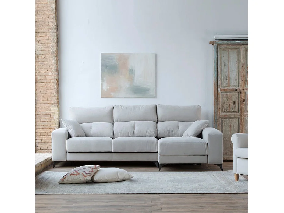 Canapé d'angle textile Beige (405) 280x105