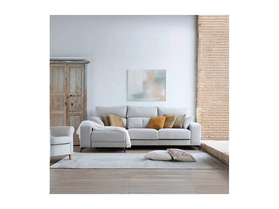 Canapé d'angle textile Beige (405) 280x105