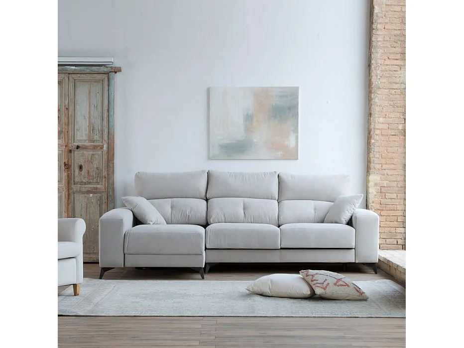 Canapé d'angle textile Beige (405) 280x105