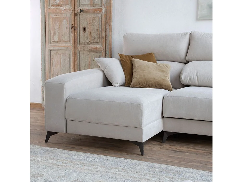 Canapé d'angle textile Beige (405) 280x105