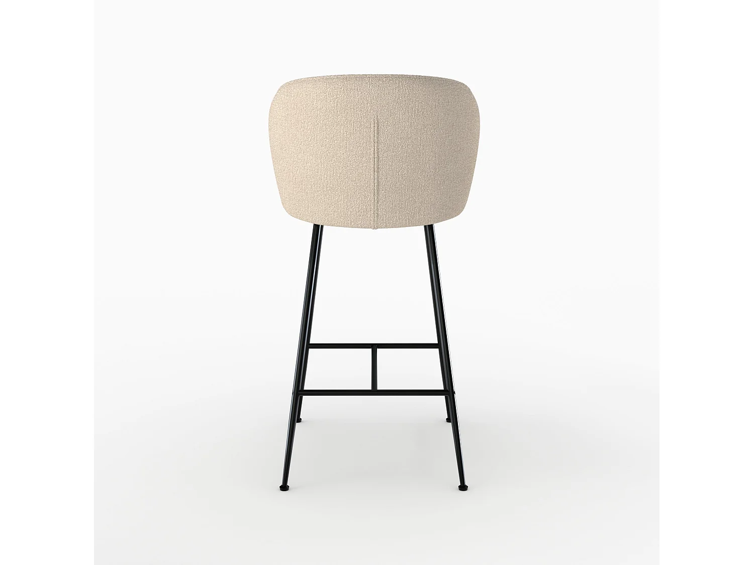 Sedia da bar in tessuto bouclé beige 66 cm - Groom