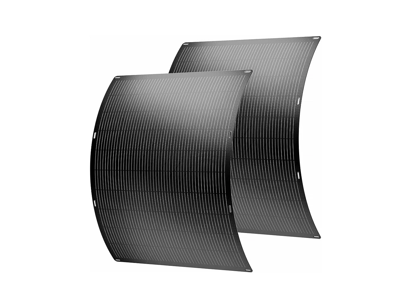 Lot de 2 panneaux solaire plug and play flexible - 400w "Urban center" - Noir