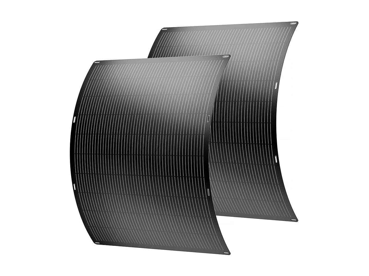 Lot de 2 panneaux solaire plug and play flexible - 400w "Urban center" - Noir