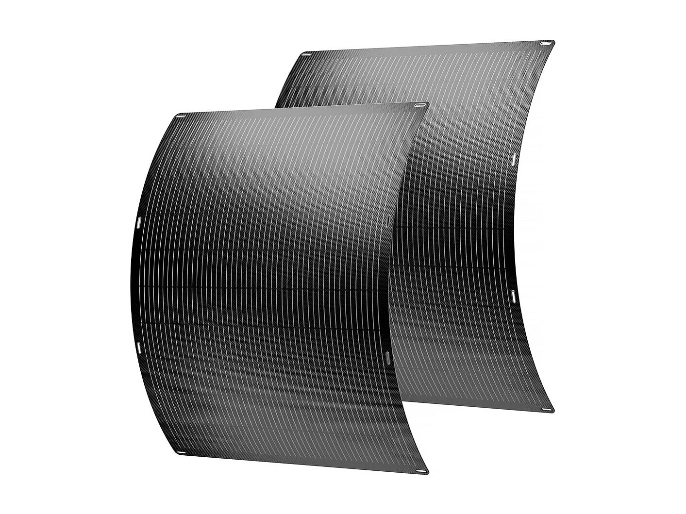 Lot de 2 panneaux solaire plug and play flexible - 400w "Urban center" - Noir