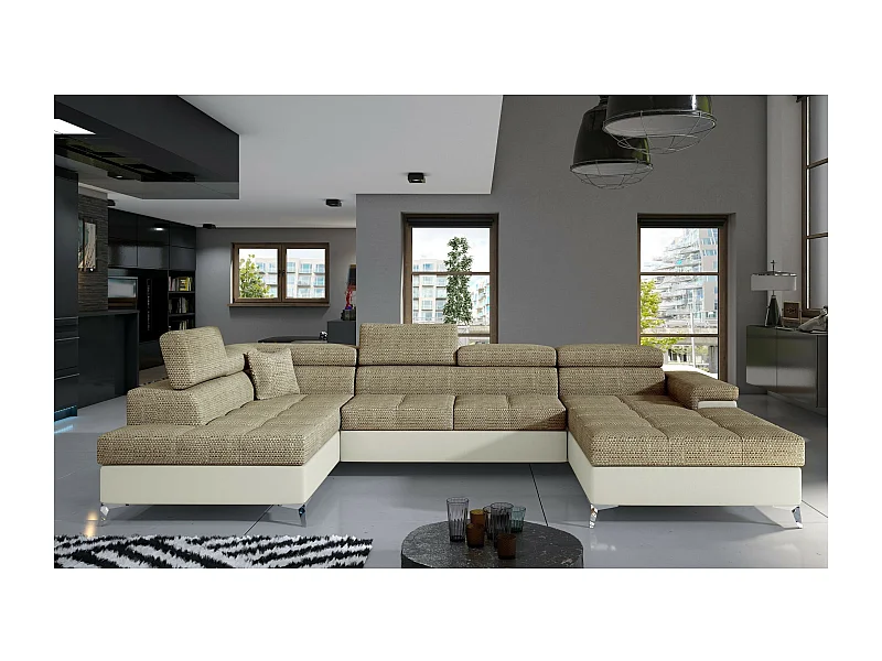 Ecksofa Perano UL/Stoffbezug/