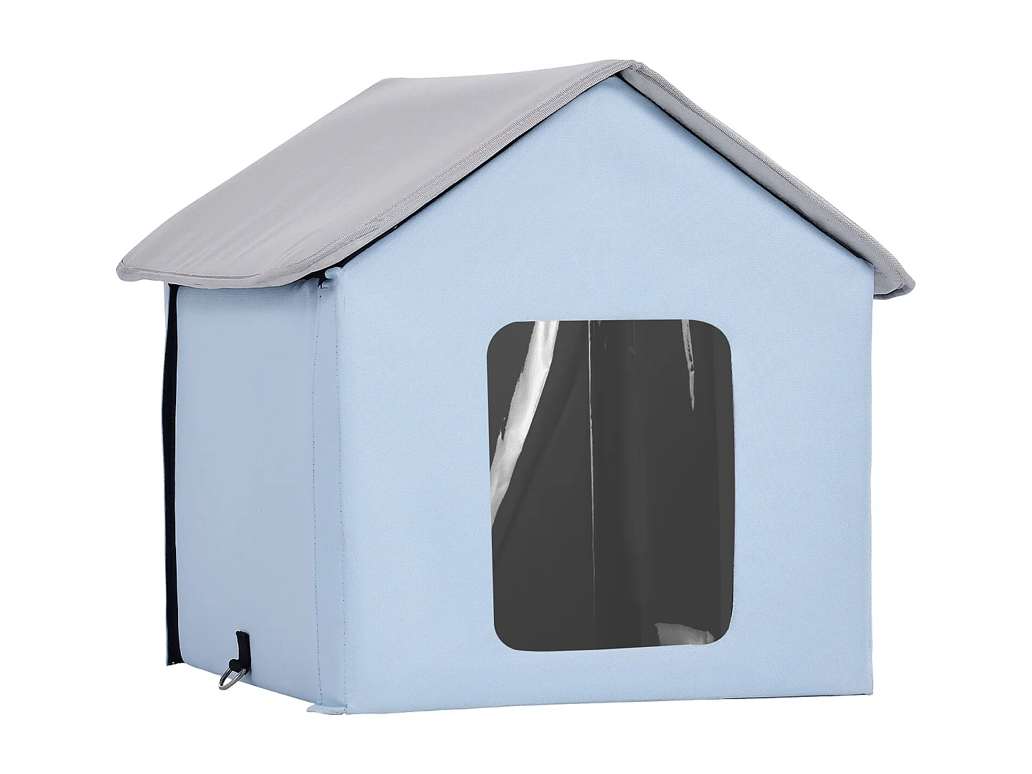 Cuccia per Gatti, SucceBuy Cuccia Riscaldata per Gatti, Rifugio Pieghevole per Gatti con Cuscinetto Riscaldante, Blu, Piccola