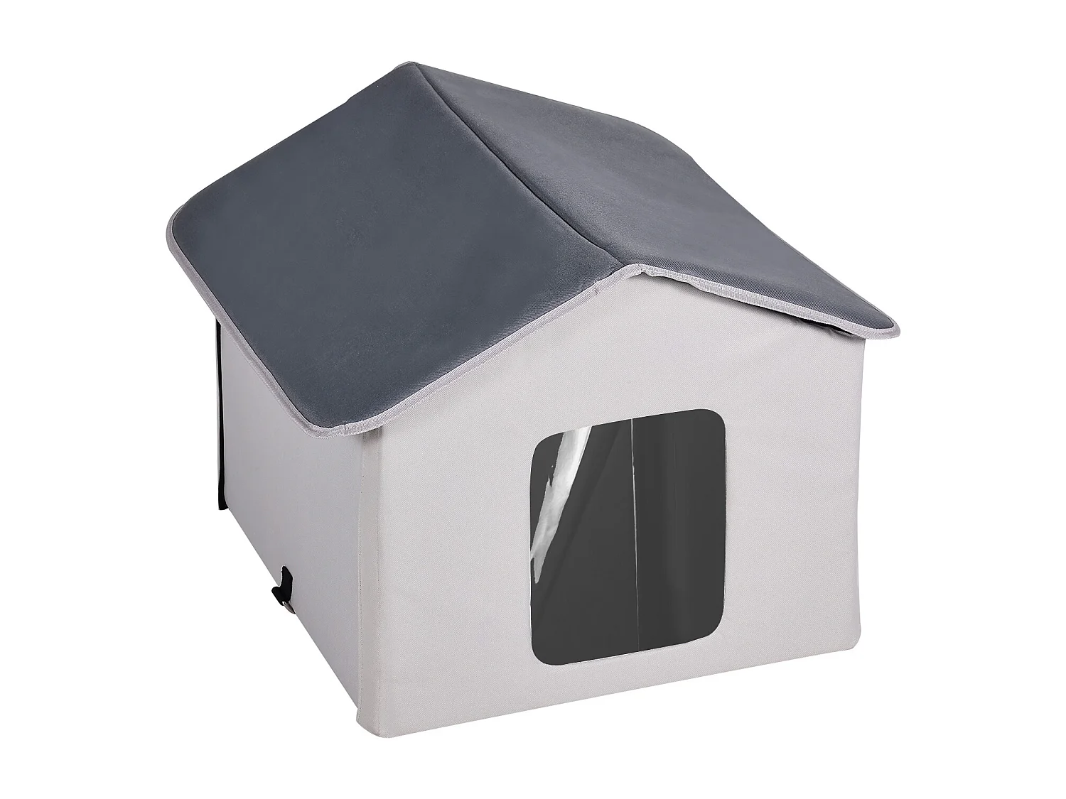 Caseta para Gatos SucceBuy con Calefacción, Plegable y con Almohadilla Térmica, Gris, Talla M