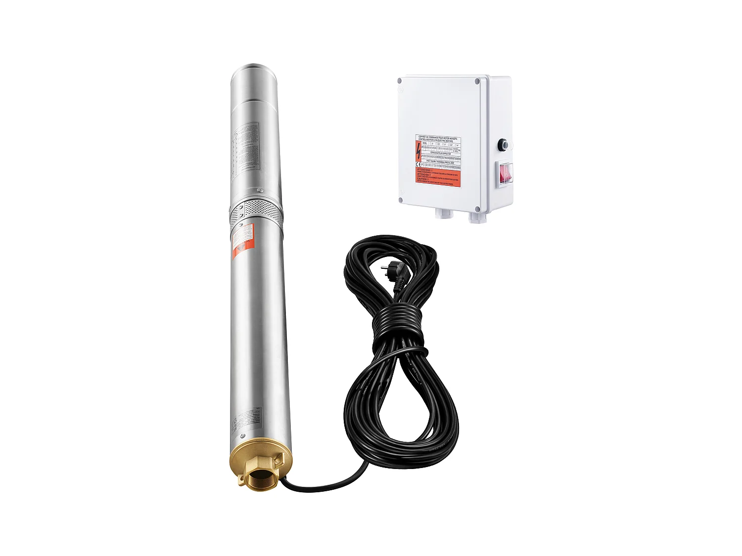 Diepwaterpomp SucceBuy 2200 W 9,8 m³/u 144 m met Regelkast