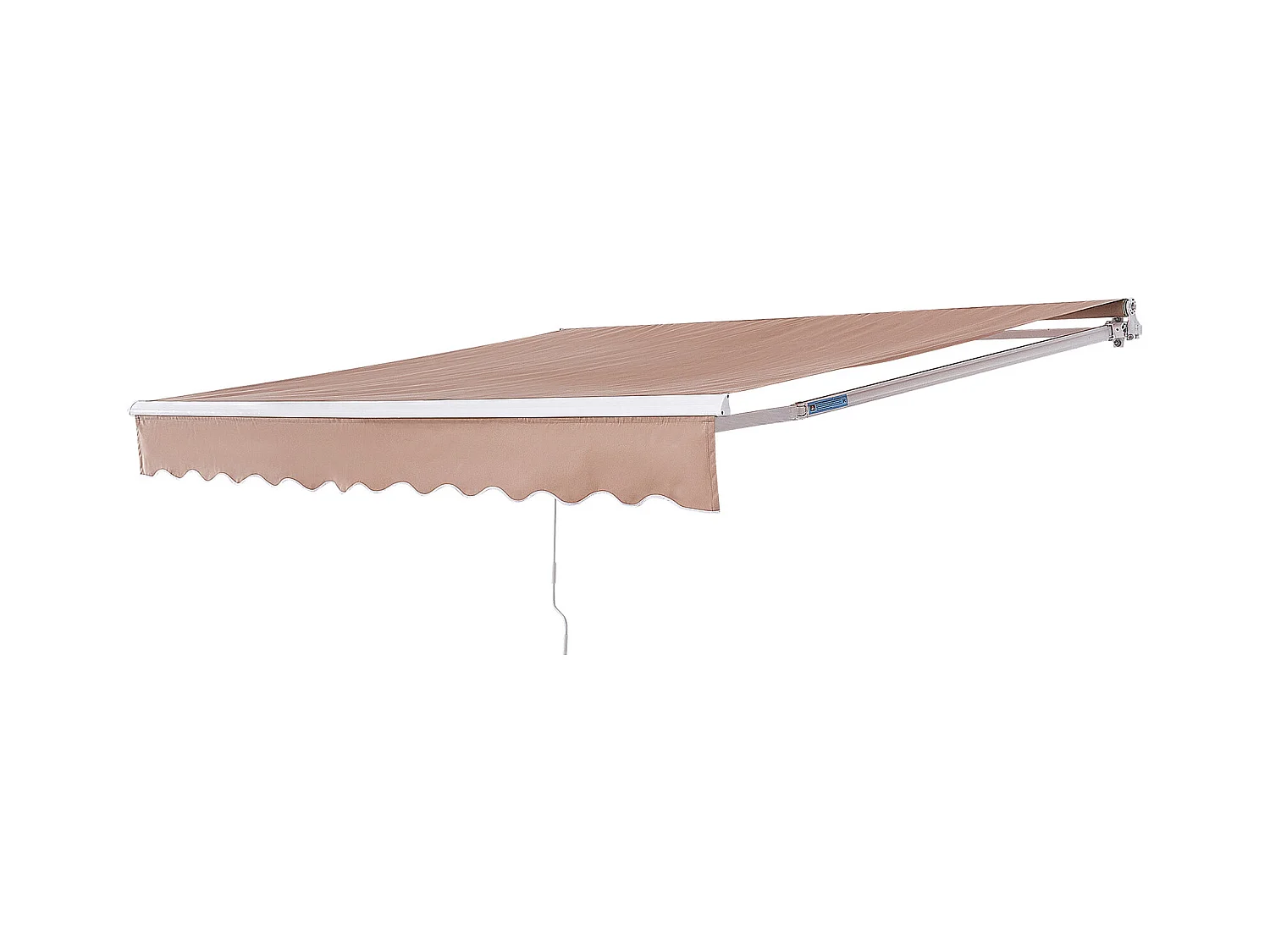 Store Banne Manuel Rétractable, SucceBuy Auvent de Terrasse Rétractable 305x244 CM, Abri Pare-soleil Avec Manivelle