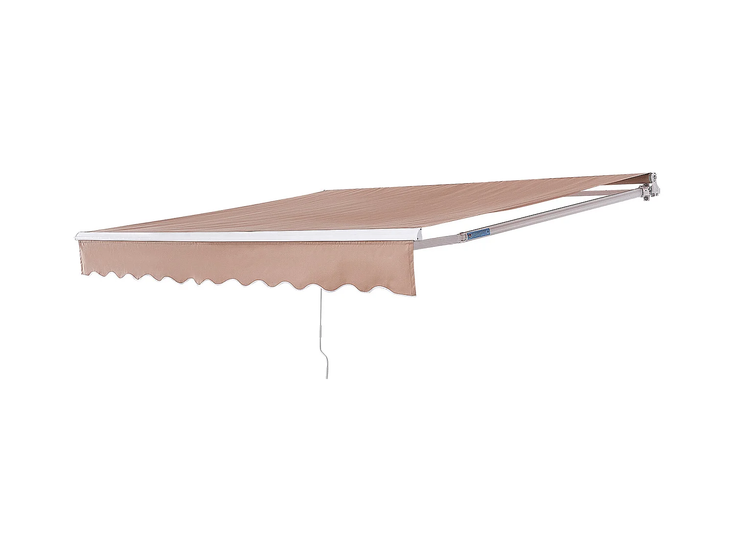 Store Banne Manuel Rétractable, SucceBuy Auvent de Terrasse Rétractable 366x305 CM, Abri Pare-soleil Avec Manivelle