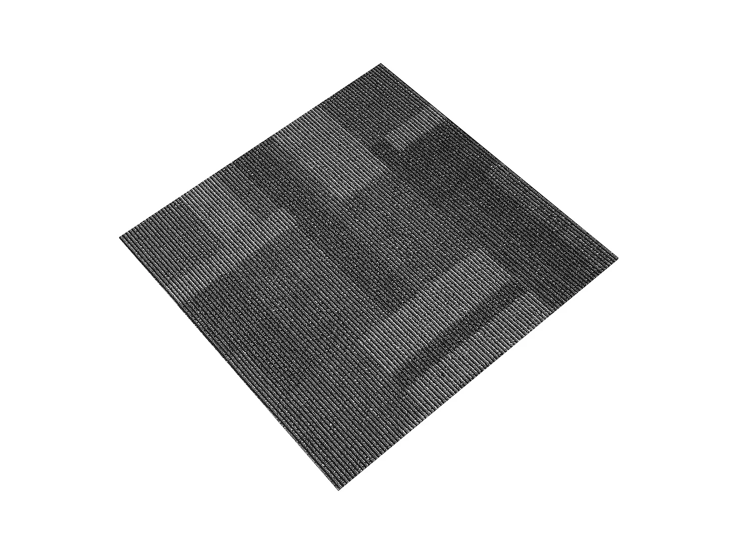 Tapis SucceBuy Dalles de Moquette Réutilisables, 24 Pièces 60.96CMx60.96CM Carrés avec Rembourrage Attaché DIY - Gris Mélangé