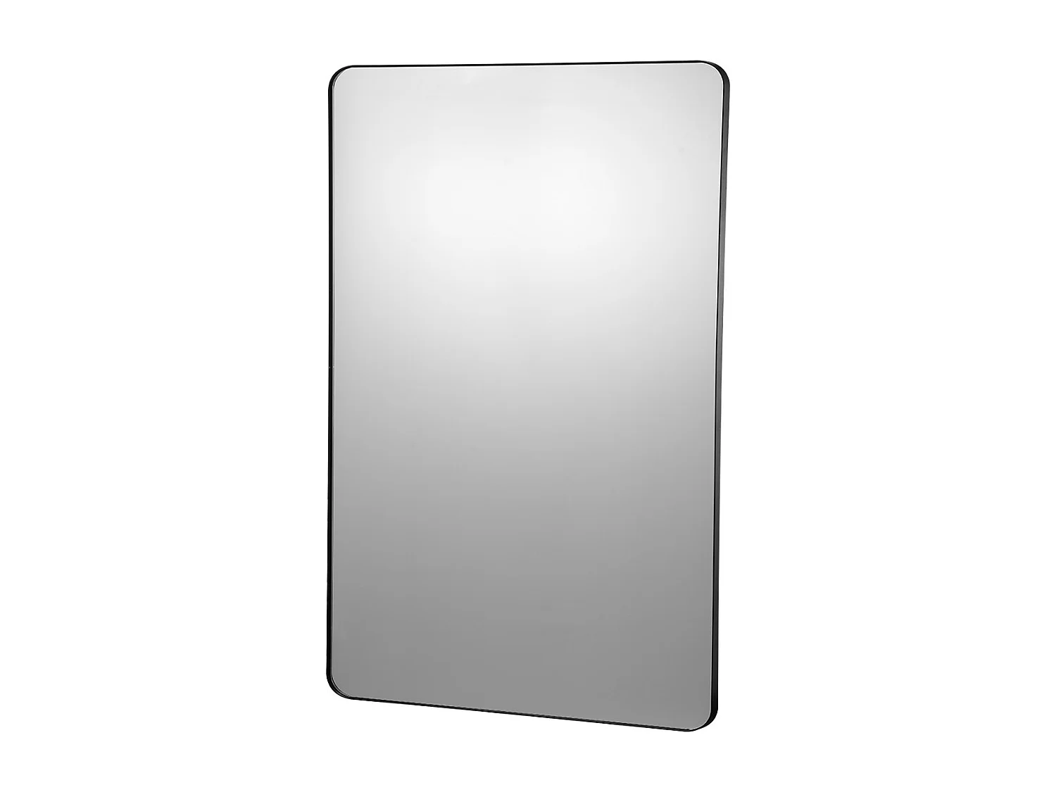 Miroir Rectangulaire, SucceBuy Miroir Mural Carré 101.6 x 76.2 CM avec Cadre en Alliage D'aluminium