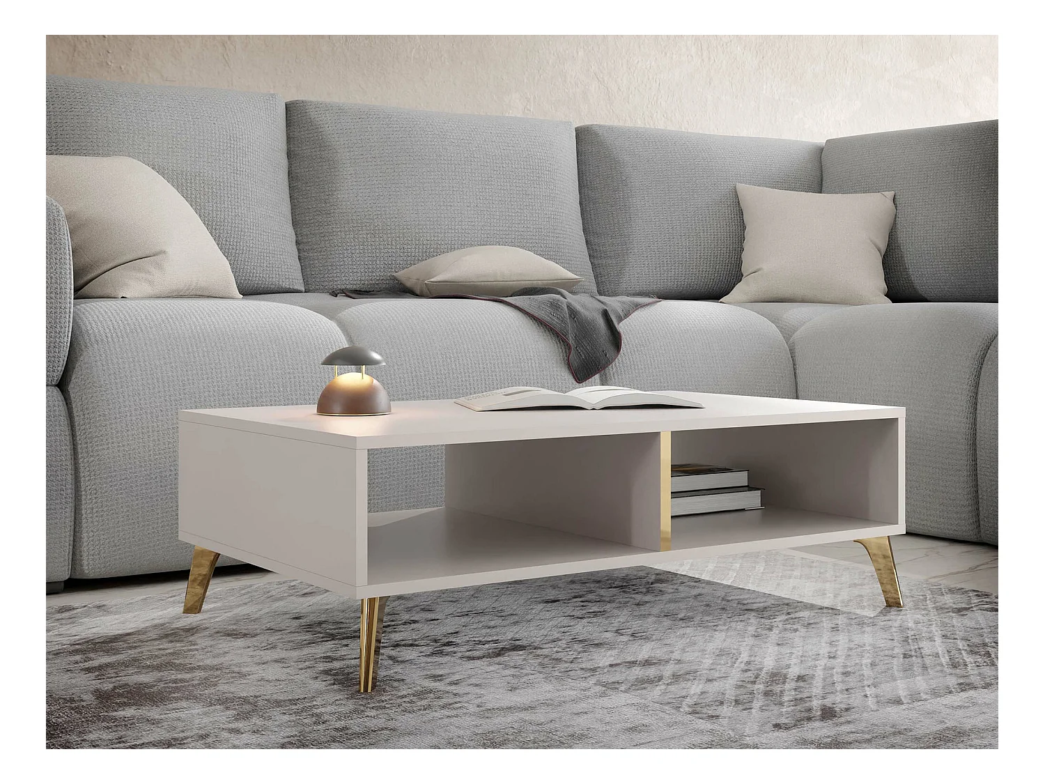 Mesa para revistas Teslomo 101, Placa de aglomerado laminado, 3x6x10cm