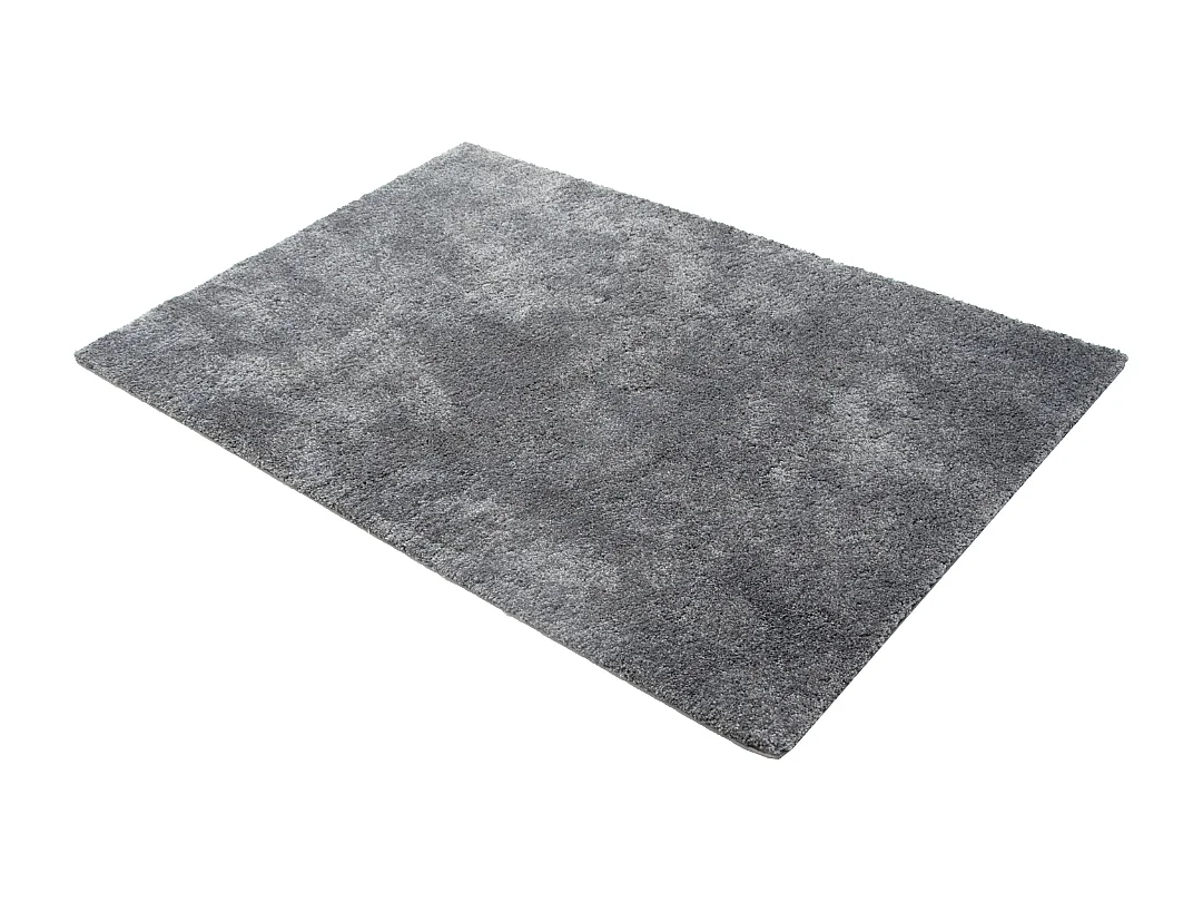 Tapete liso AMBIHOME CARACAS 01 - Cinzento, pelo alto, 115x170cm