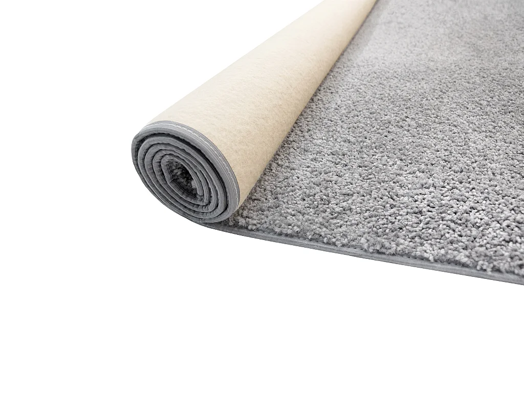 Tapete liso AMBIHOME KIND 04 - Cinza claro, pelo baixo, 160x230cm