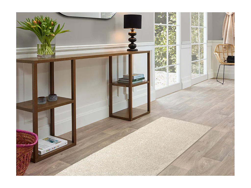 Tapete liso AMBIHOME KIND 01 - Creme, pelo baixo, 200x300cm