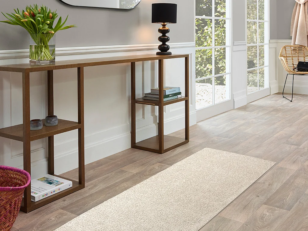 Tapete liso AMBIHOME KIND 01 - Creme, pelo baixo, 200x300cm