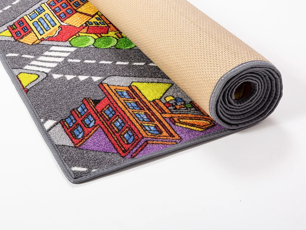 Tapete infantil AMBIHOME URBAN LIFE - antiderrapante, 95x133cm