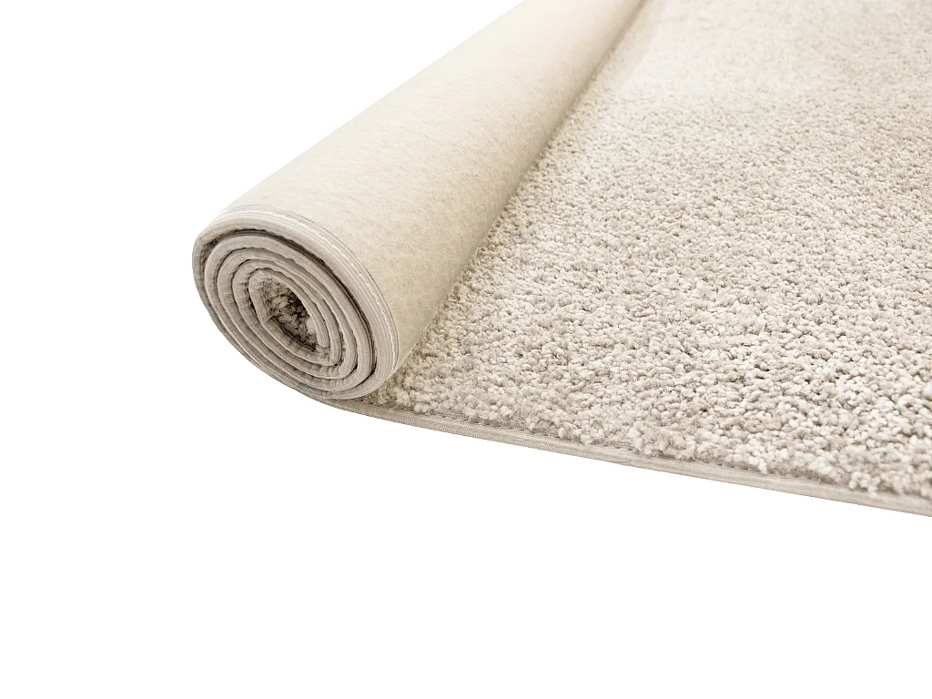 Tapete liso AMBIHOME KIND 01 - Creme, pelo baixo, 57x150cm