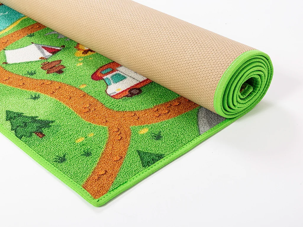 Tapete infantil AMBIHOME WILD LIFE - antiderrapante, 95x133cm