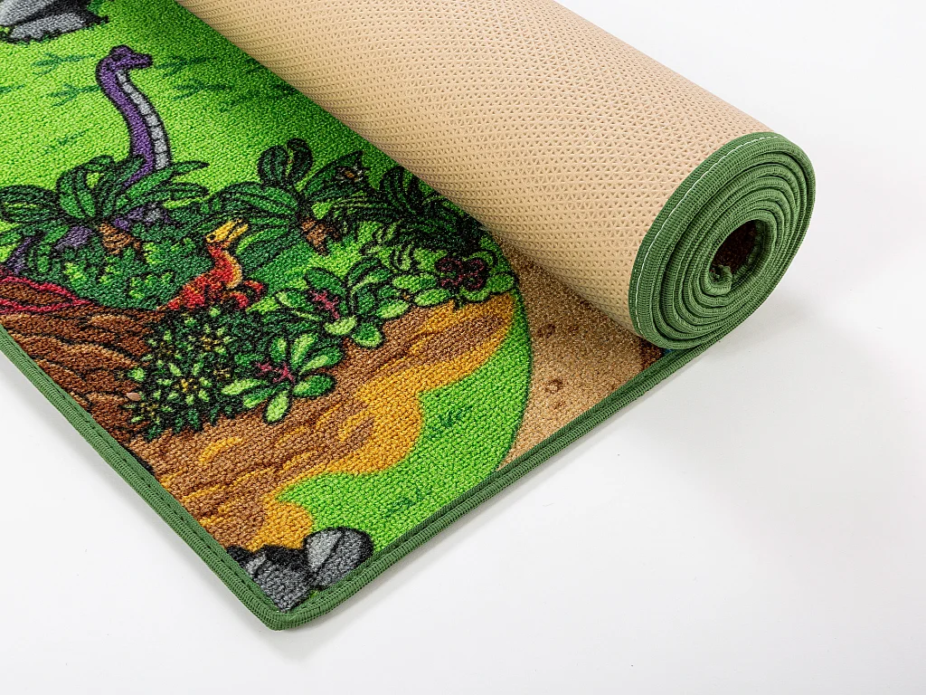 Tapete infantil AMBIHOME DINO WORLD - antiderrapante, 95x133cm