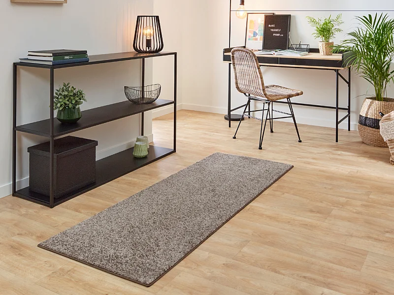 Tapete liso AMBIHOME KIND 02 - Taupe, pelo baixo, 200x300cm