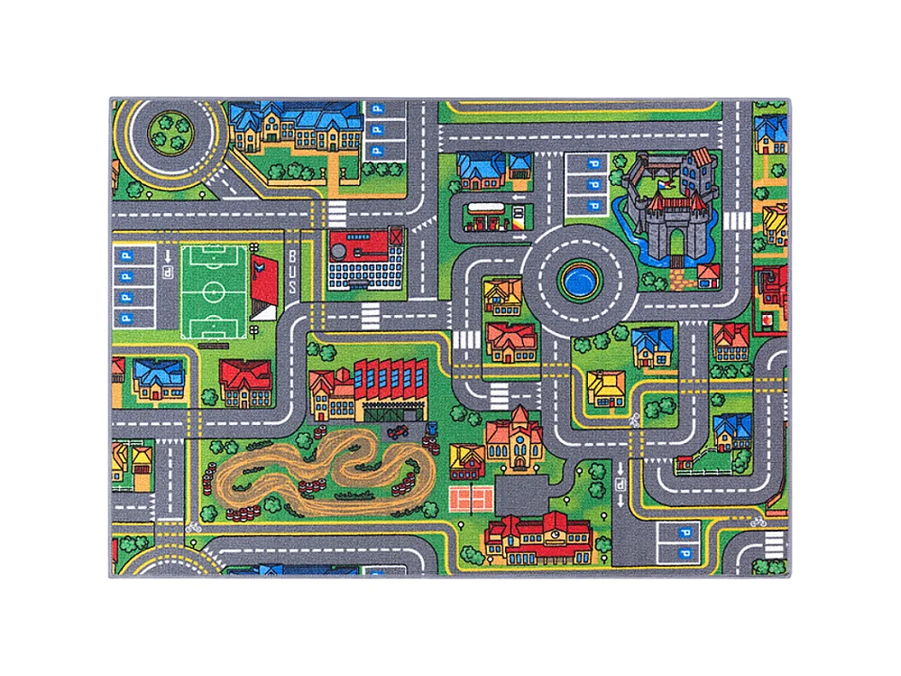 Tapete infantil AMBIHOME CITY LIFE - antiderrapante, 95x133cm