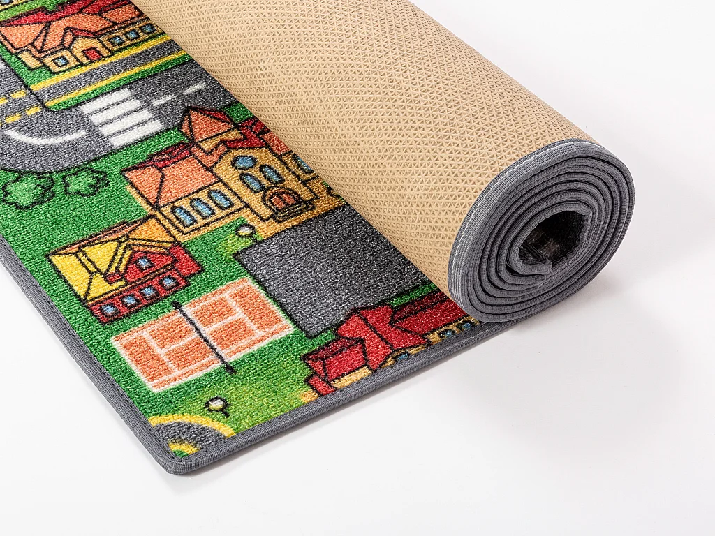 Tapete infantil AMBIHOME CITY LIFE - antiderrapante, 95x133cm
