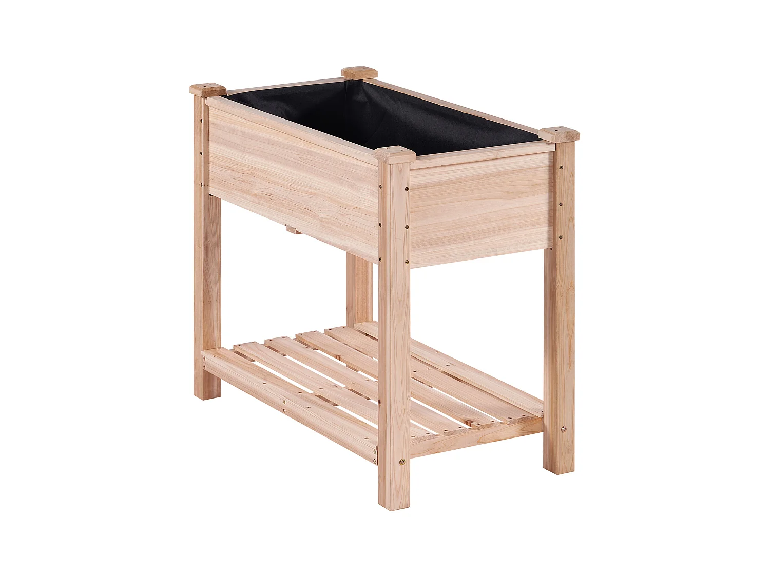 Jardinière Surélevée SucceBuy 33,9 x 18,1 x 30 po en Bois Pour Fleurs, Légumes, Herbes