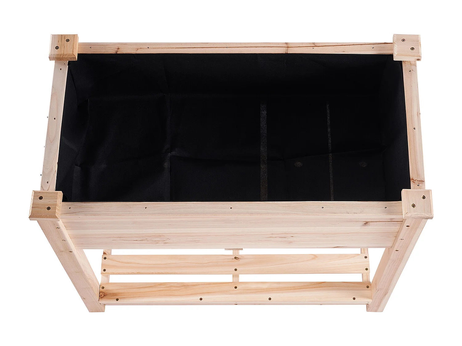 Jardinière Surélevée SucceBuy 33,9 x 18,1 x 30 po en Bois Pour Fleurs, Légumes, Herbes