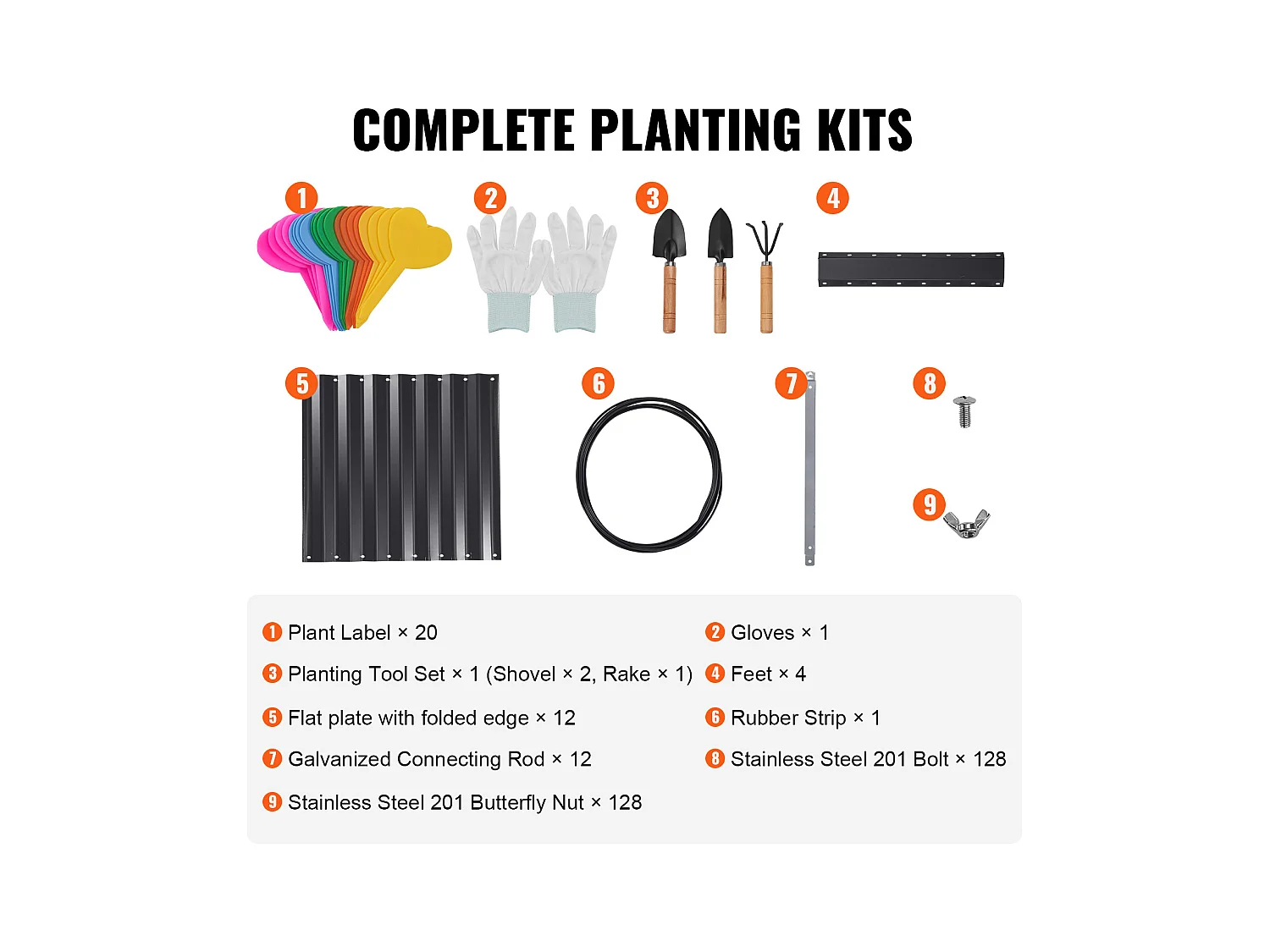 Lit de Jardin Surélevé Galvanisé SucceBuy 94.5x47.2x23.6 » Fleurs Légumes