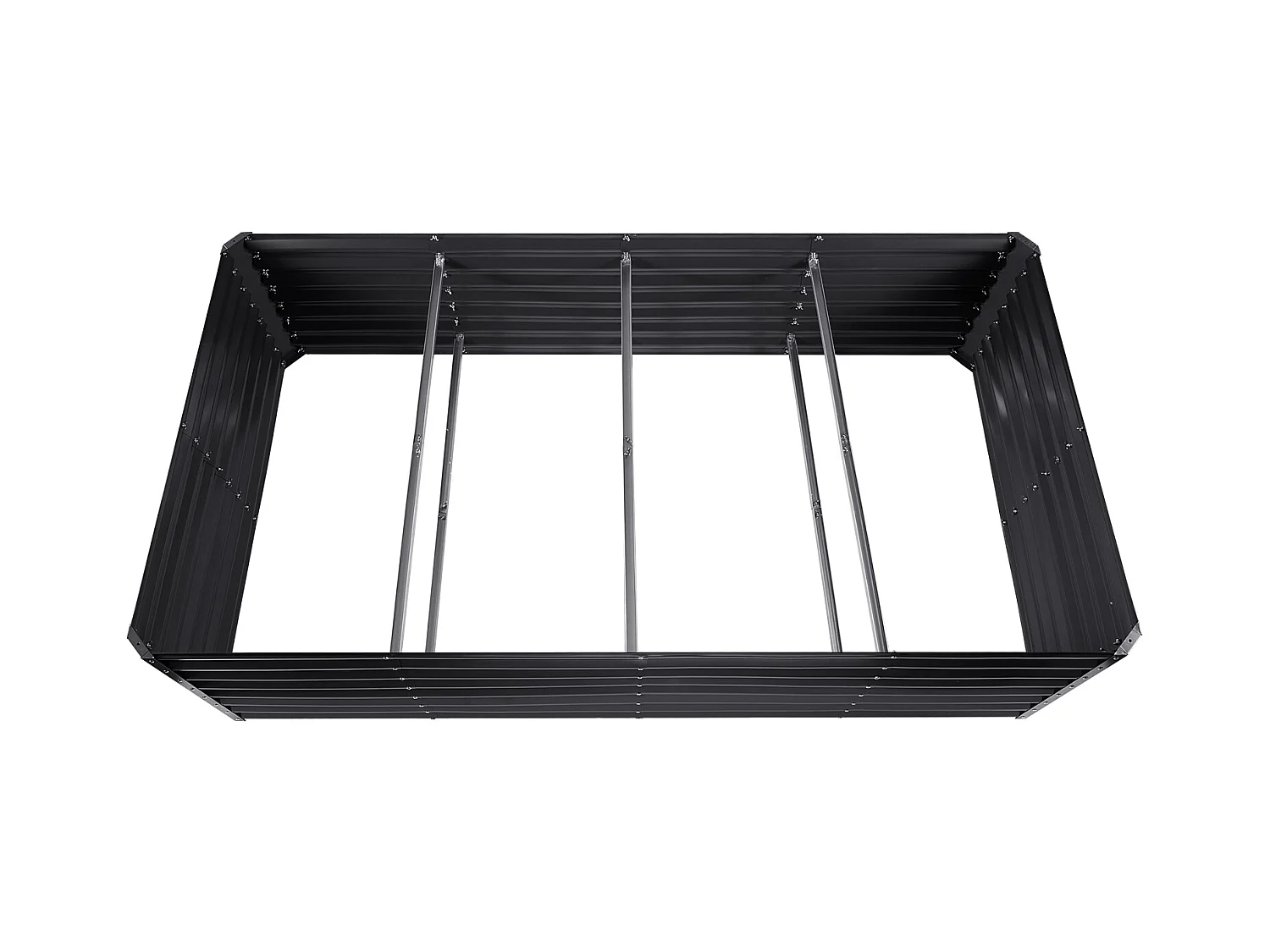 Lit de Jardin Surélevé Galvanisé SucceBuy 94.5x47.2x23.6 » Fleurs Légumes