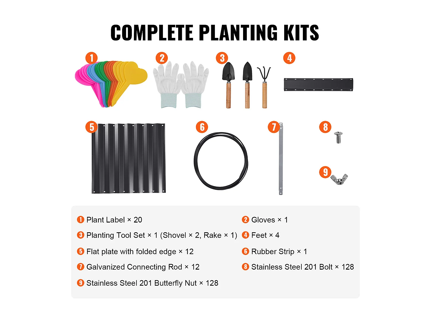 Lit de Jardin Surélevé Galvanisé SucceBuy 94.5x47.2x23.6 » Fleurs Légumes