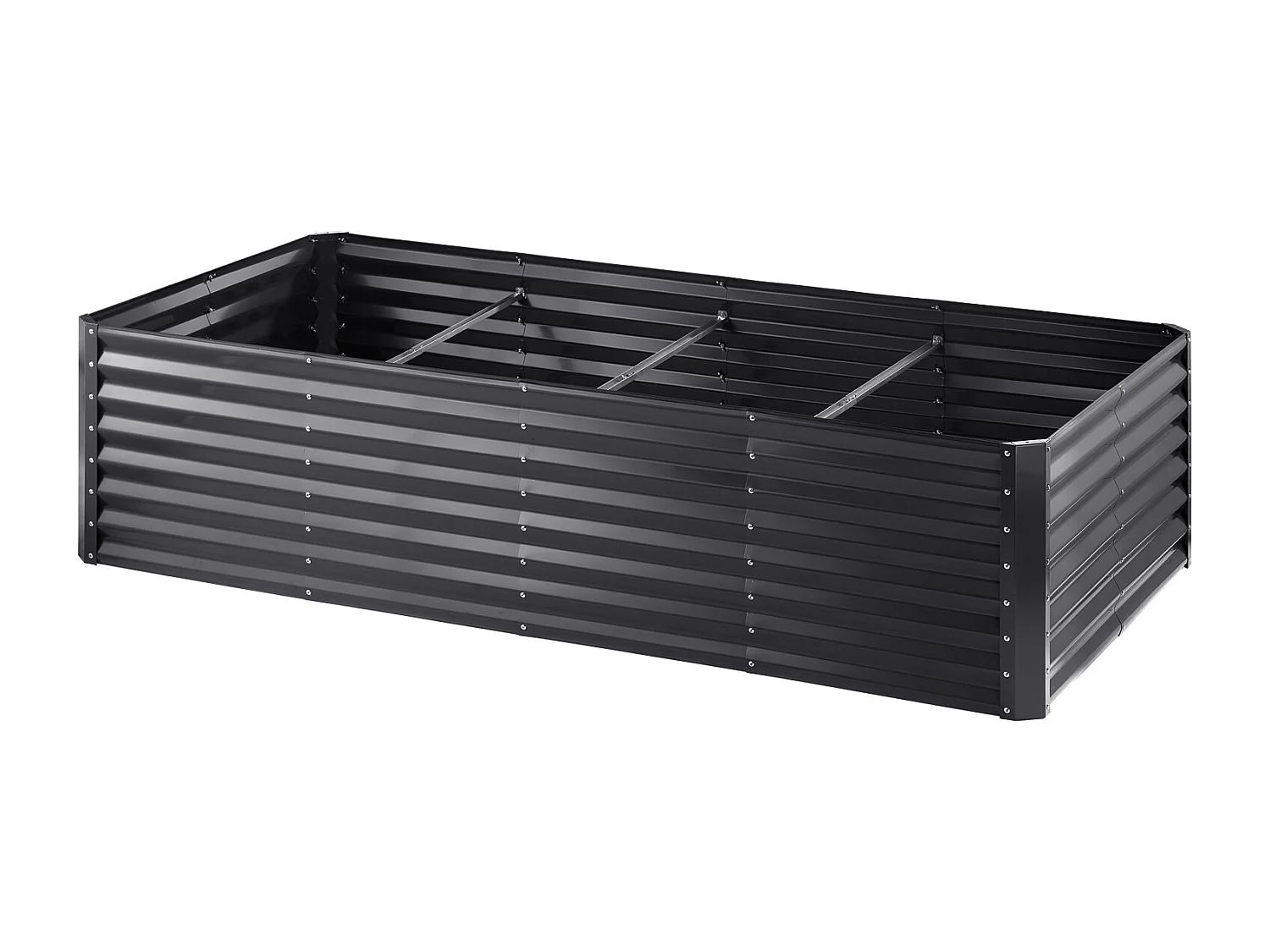 Lit de Jardin Surélevé Galvanisé SucceBuy 94.5x47.2x23.6 » Fleurs Légumes