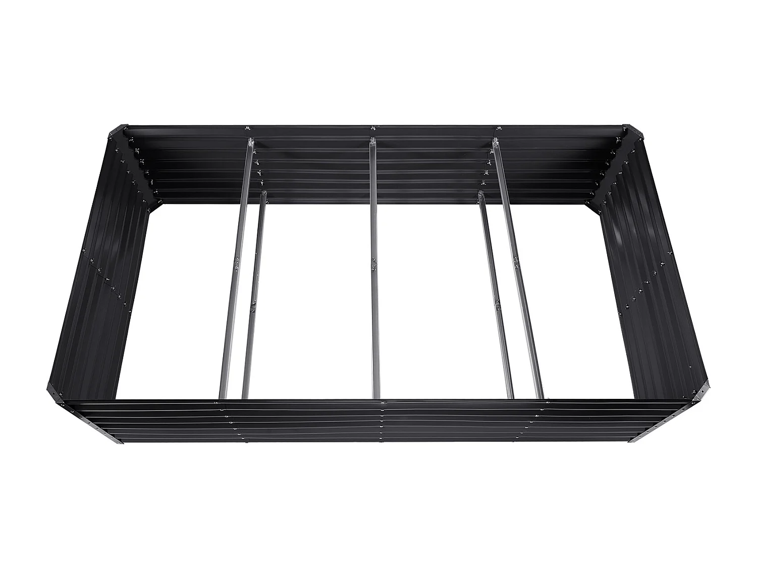 Lit de Jardin Surélevé Galvanisé SucceBuy 94.5x47.2x23.6 » Fleurs Légumes