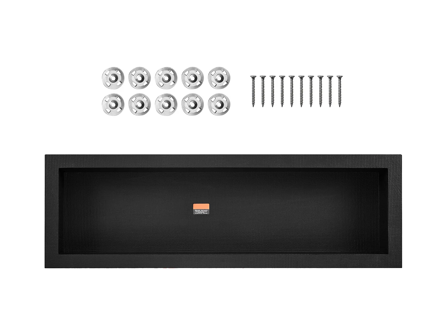 Niche de Douche SucceBuy 41x127x10 cm, étagère Simple Encastrée au mur pour Salle de Bain