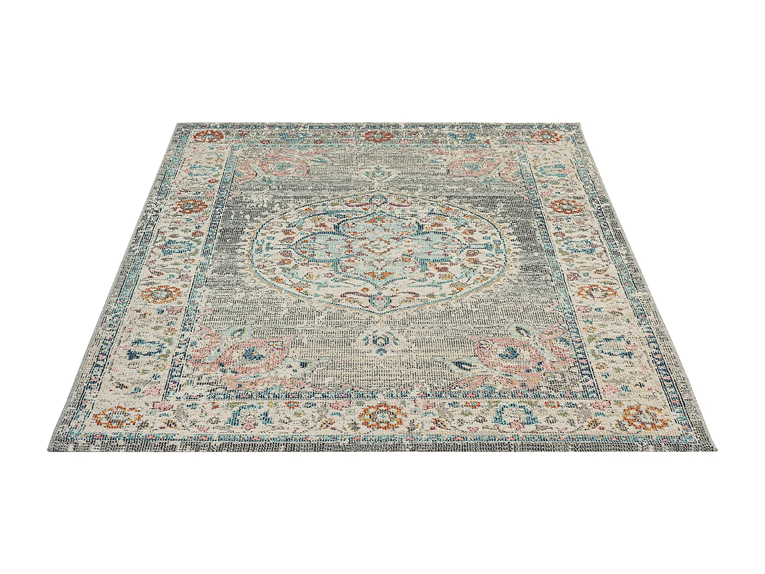 Tapis Palma d'extérieur Oriental, Gris, 140 x 200 cm