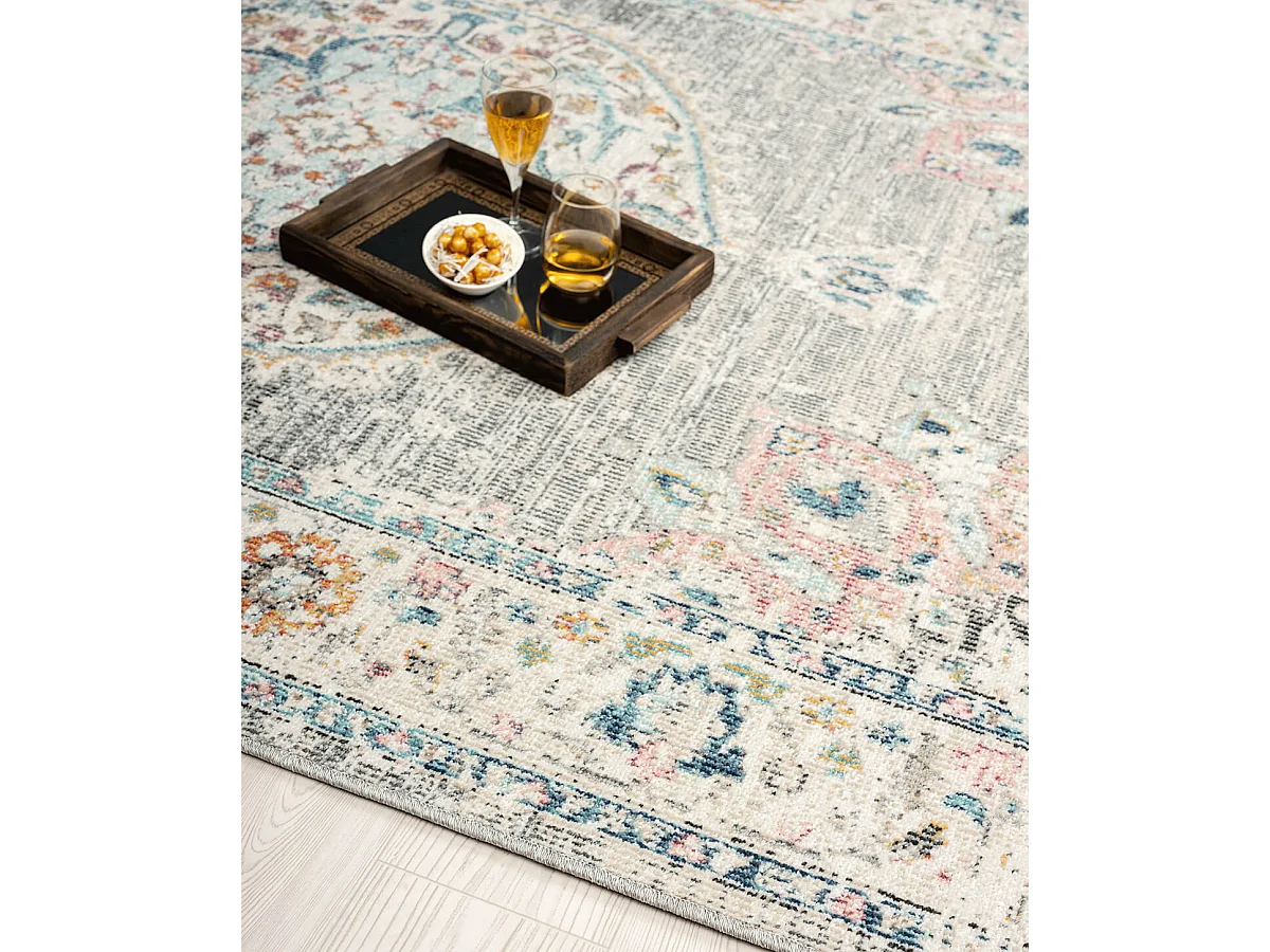 Alfombra Palma Exterior Oriental, Gris, 200 x 290 cm