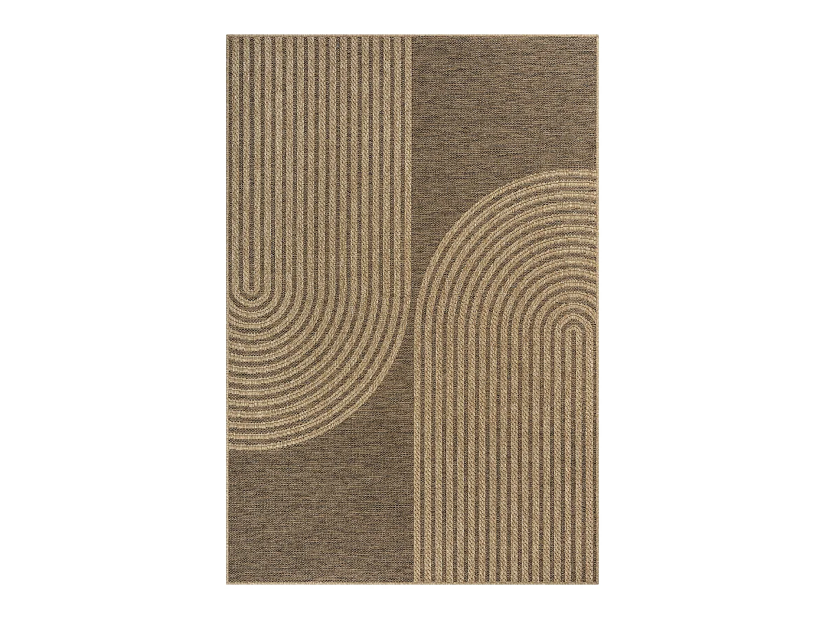 Tappeto Kansas Esterno Interno Juta Progetto Aspetto Impermeabile - Natura - 200 x 290 cm