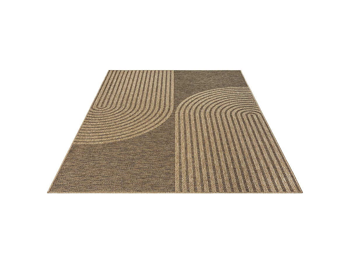 Dywan Kansas Wewnątrz Zewnątrz Styl Juta designerski Odporny Pogodę - Natura - 60 x 180 cm