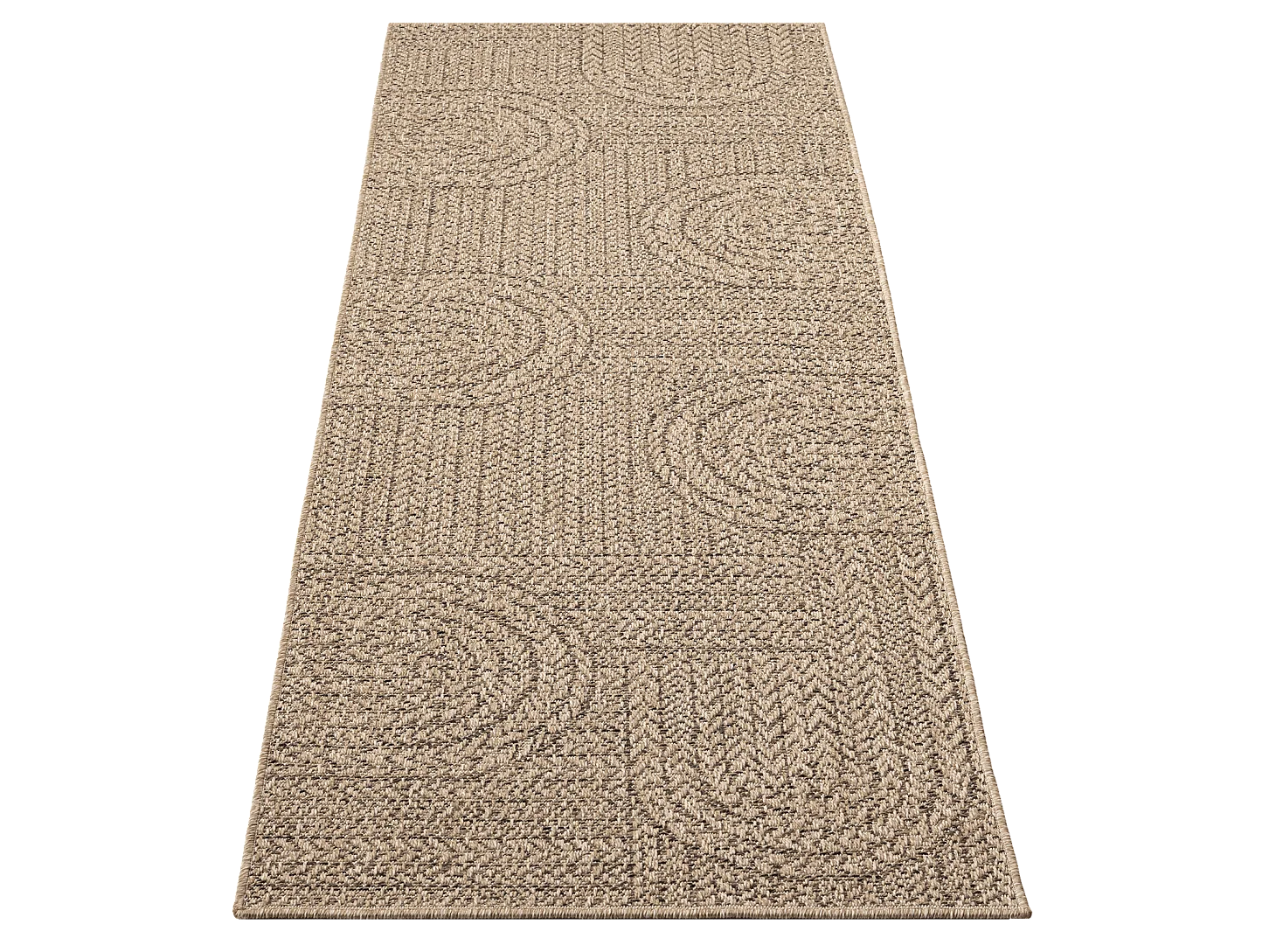 Dywan Kansas Wewnątrz Zewnątrz Styl Juta Odporny Pogodę - Natura - 80 x 250 cm