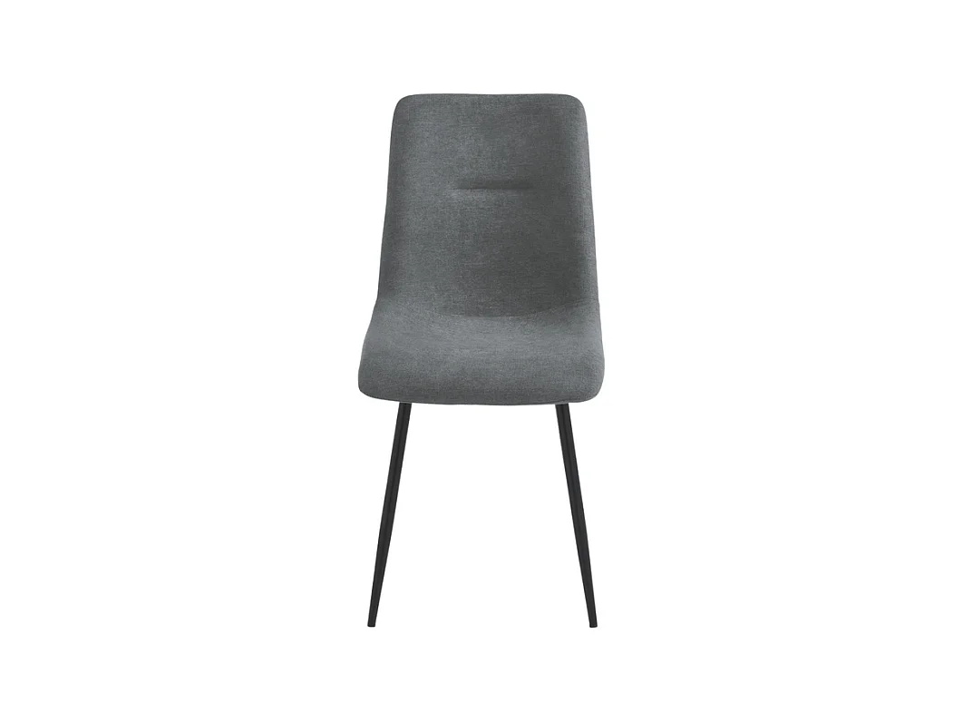 Set van 2 antracietkleurige stoelen "Nymara" met zwart frame cm 45x59 90h