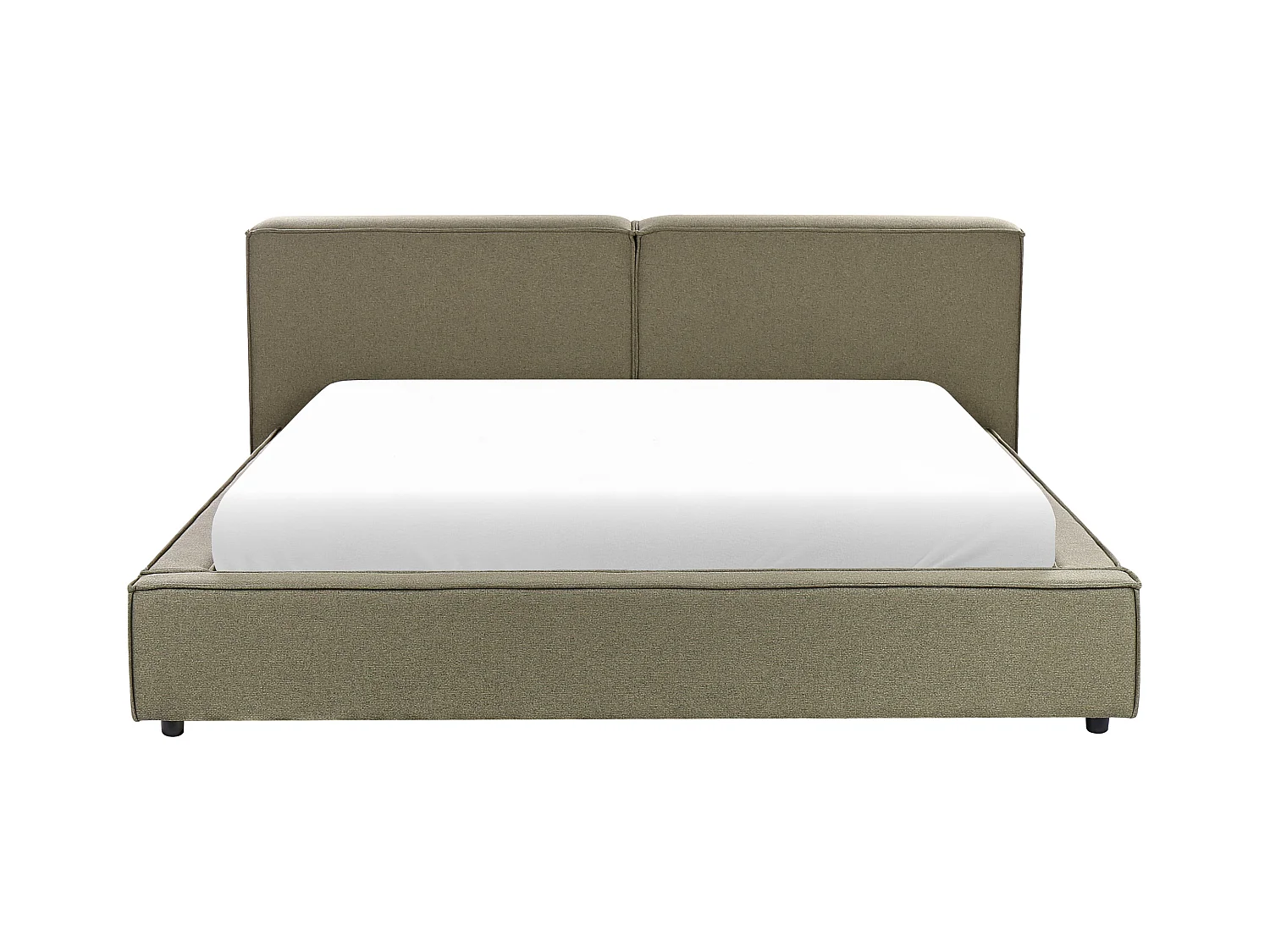 Lit avec sommier Tissu LINARDS 180 x 200 cm Vert